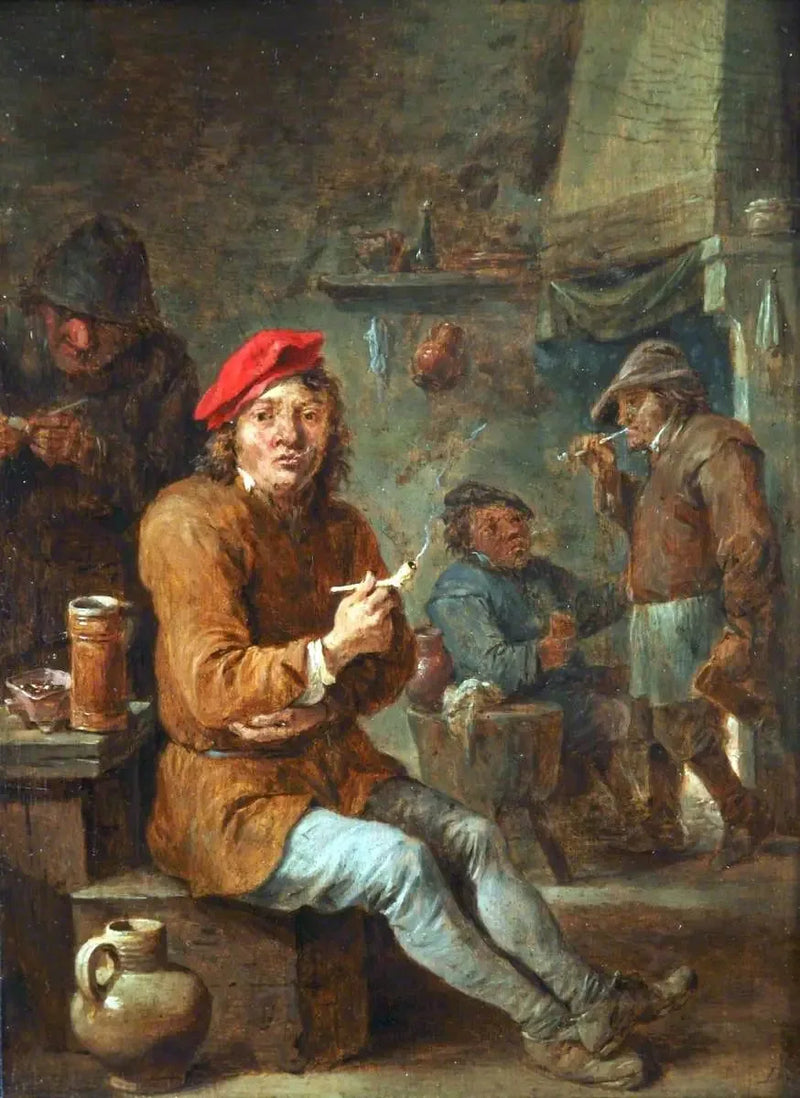 Los rústicos fuman - David Teniers el Joven