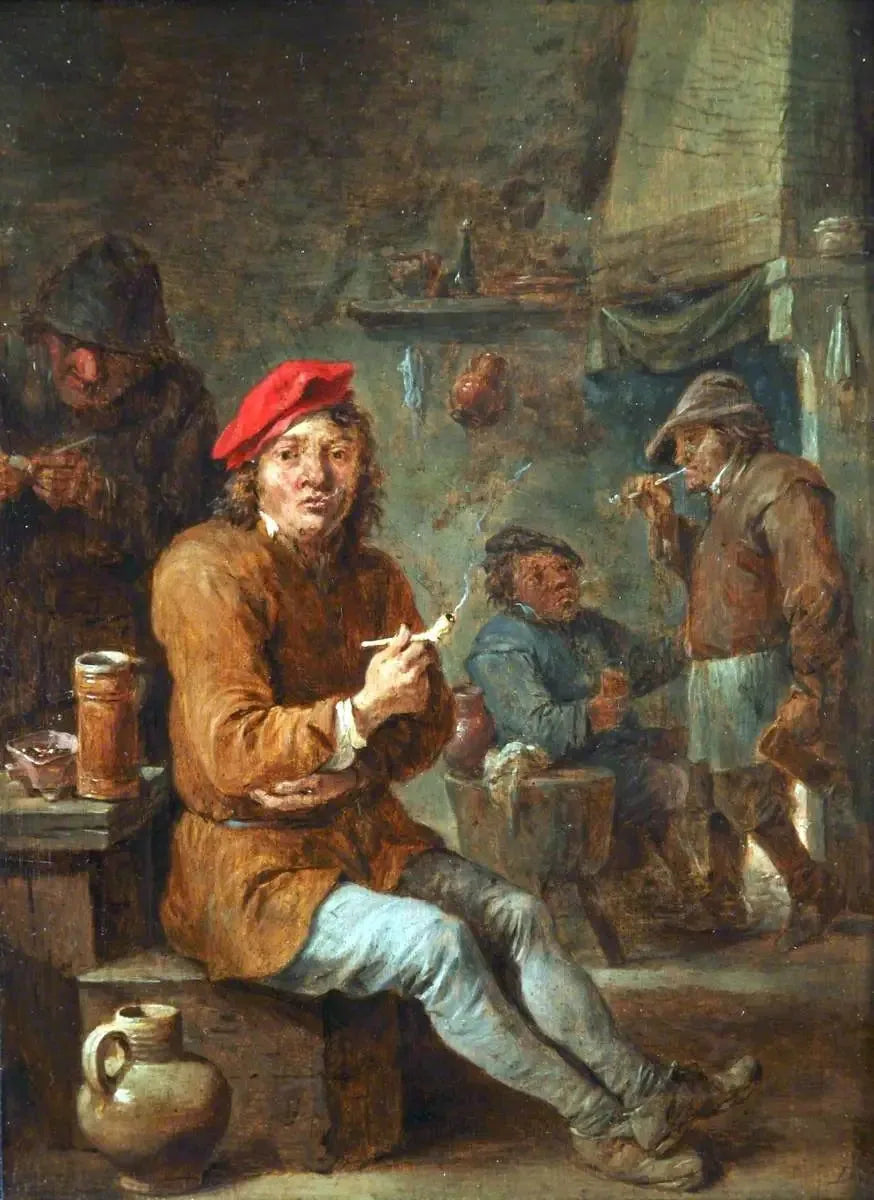 Los rústicos fuman - David Teniers el Joven
