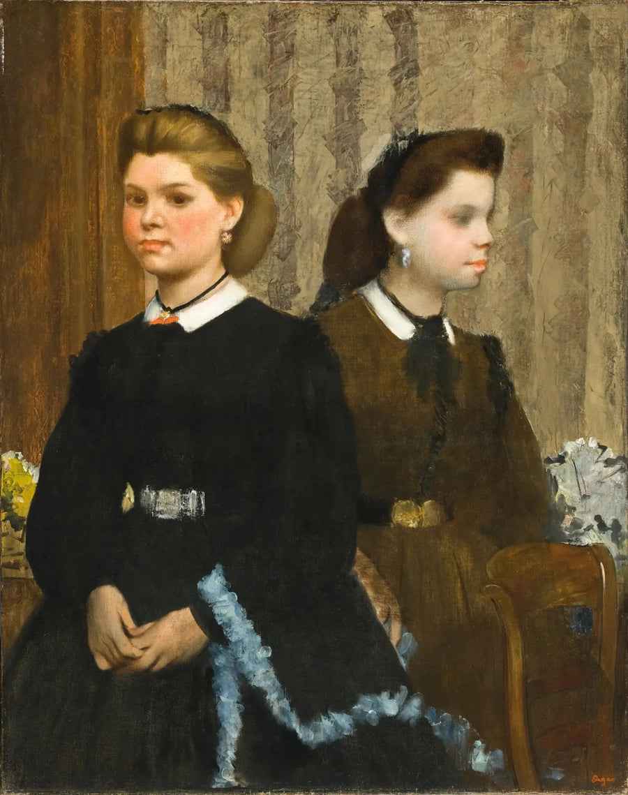 Las hermanas Bellelli (Giovanna y Giuliana Bellelli) - Edgar Degas