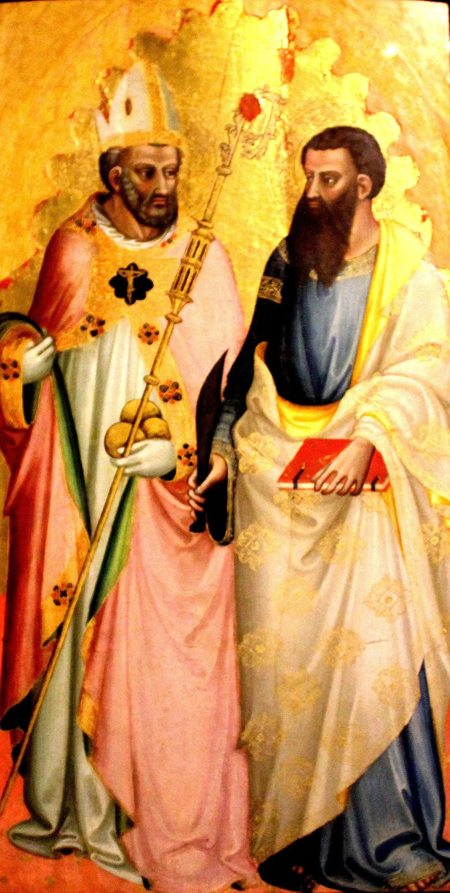 Los santos Nicolás y Bartolomé - Bicci di Lorenzo