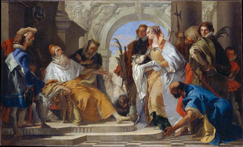Los santos patrones de la familia Crotta - Giovanni Battista Tiepolo