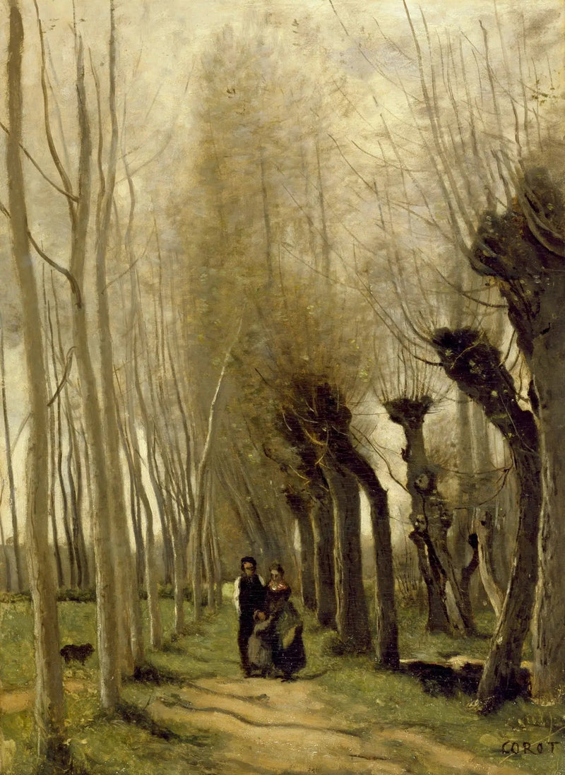 Los sauces de Marissel - Jean-Baptiste Camille Corot