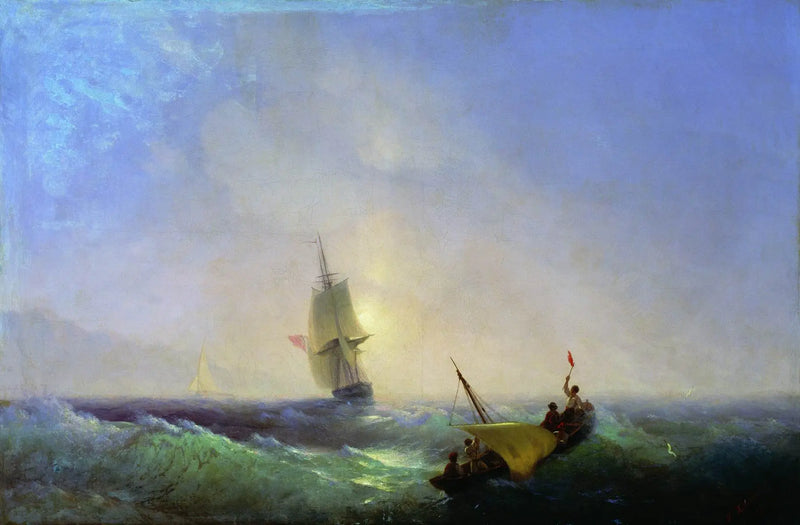 Los rescatadores del naufragio - Iván Aïvazovski