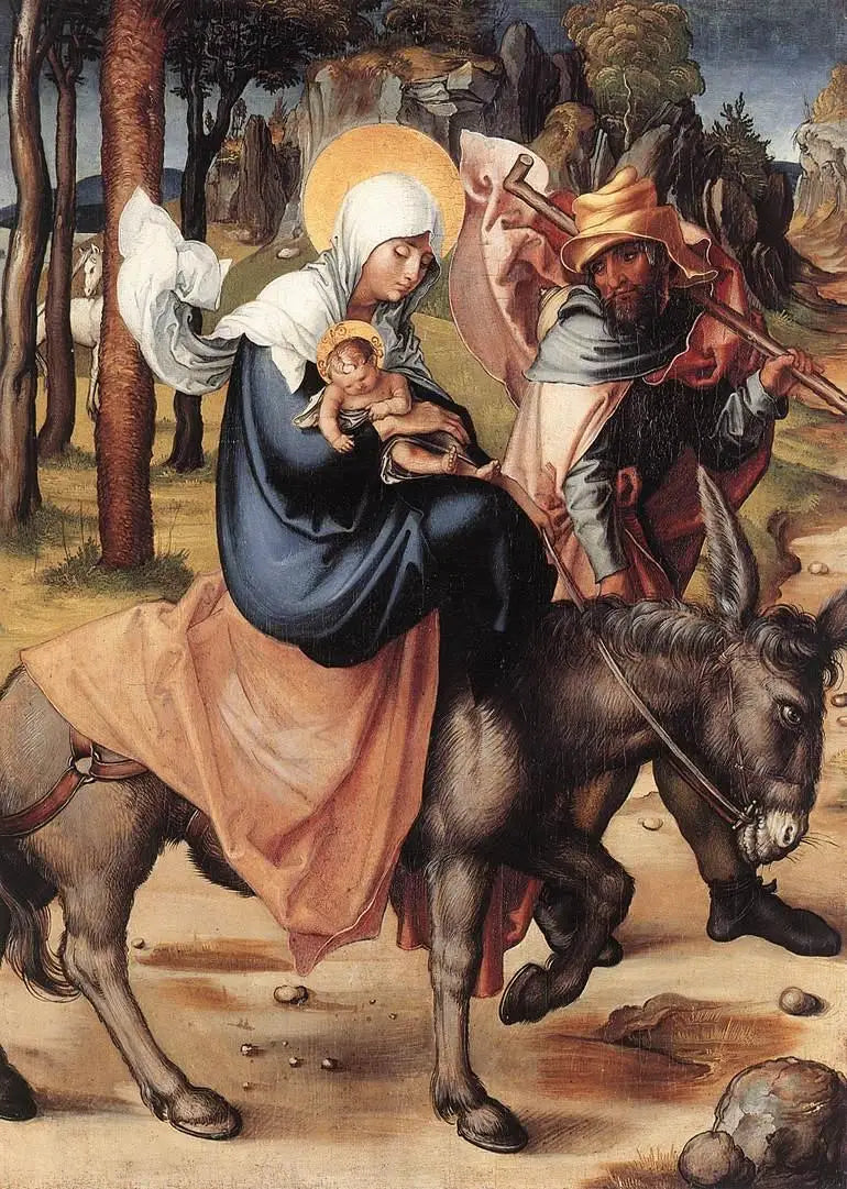 Las Siete Dolores de la Virgen: La Huida a Egipto - Albrecht Dürer
