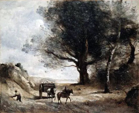 Los canteros - Jean-Baptiste Camille Corot