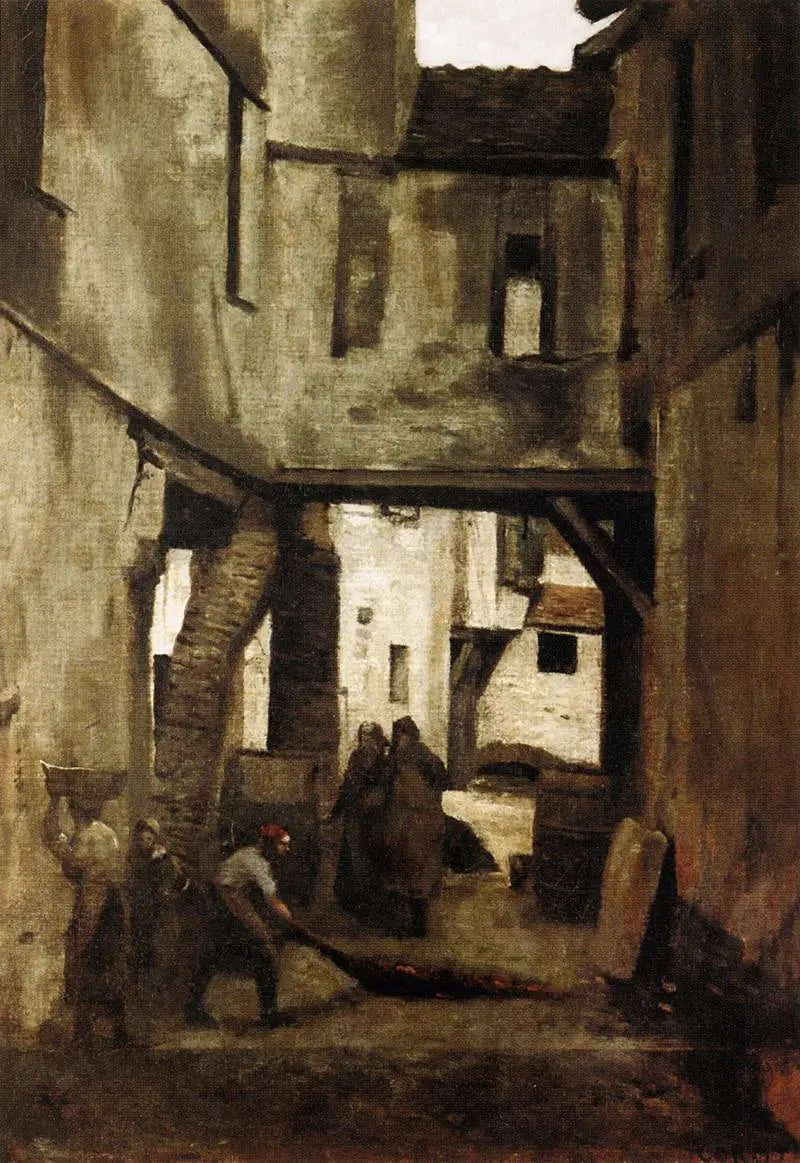 Las Curtidurías de Mantes - Jean-Baptiste Camille Corot