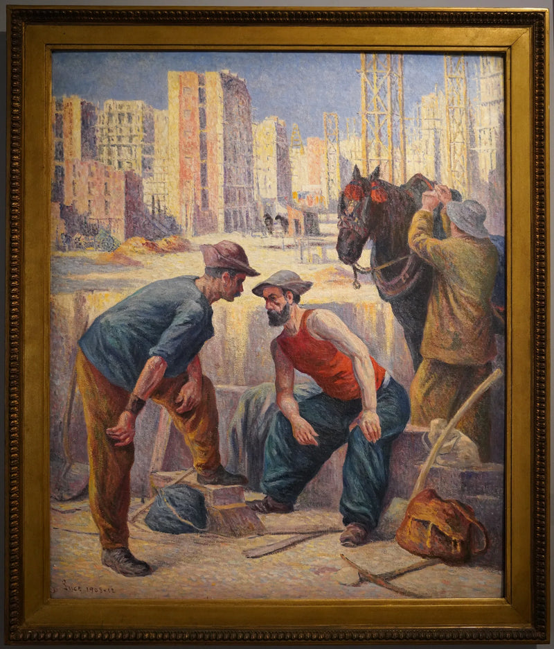 Los albañiles - Maximilien Luce