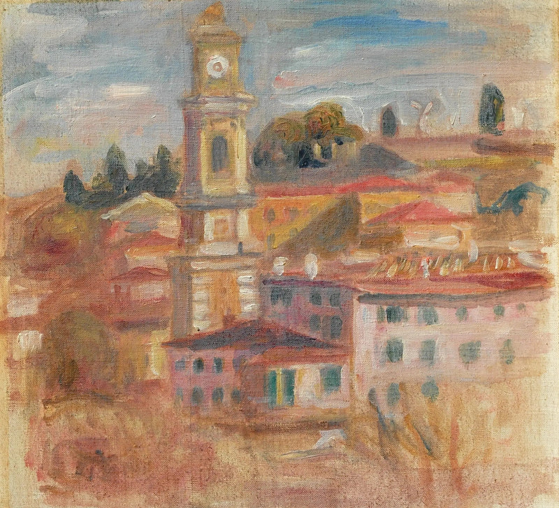 Los Techos del Viejo Niza - Pierre-Auguste Renoir