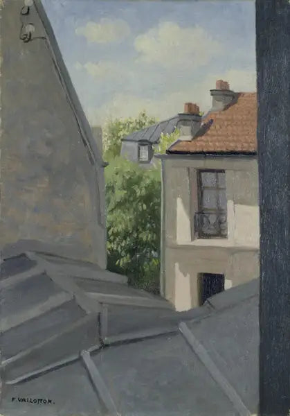 Los techos, calle Mérimée - Félix Vallotton