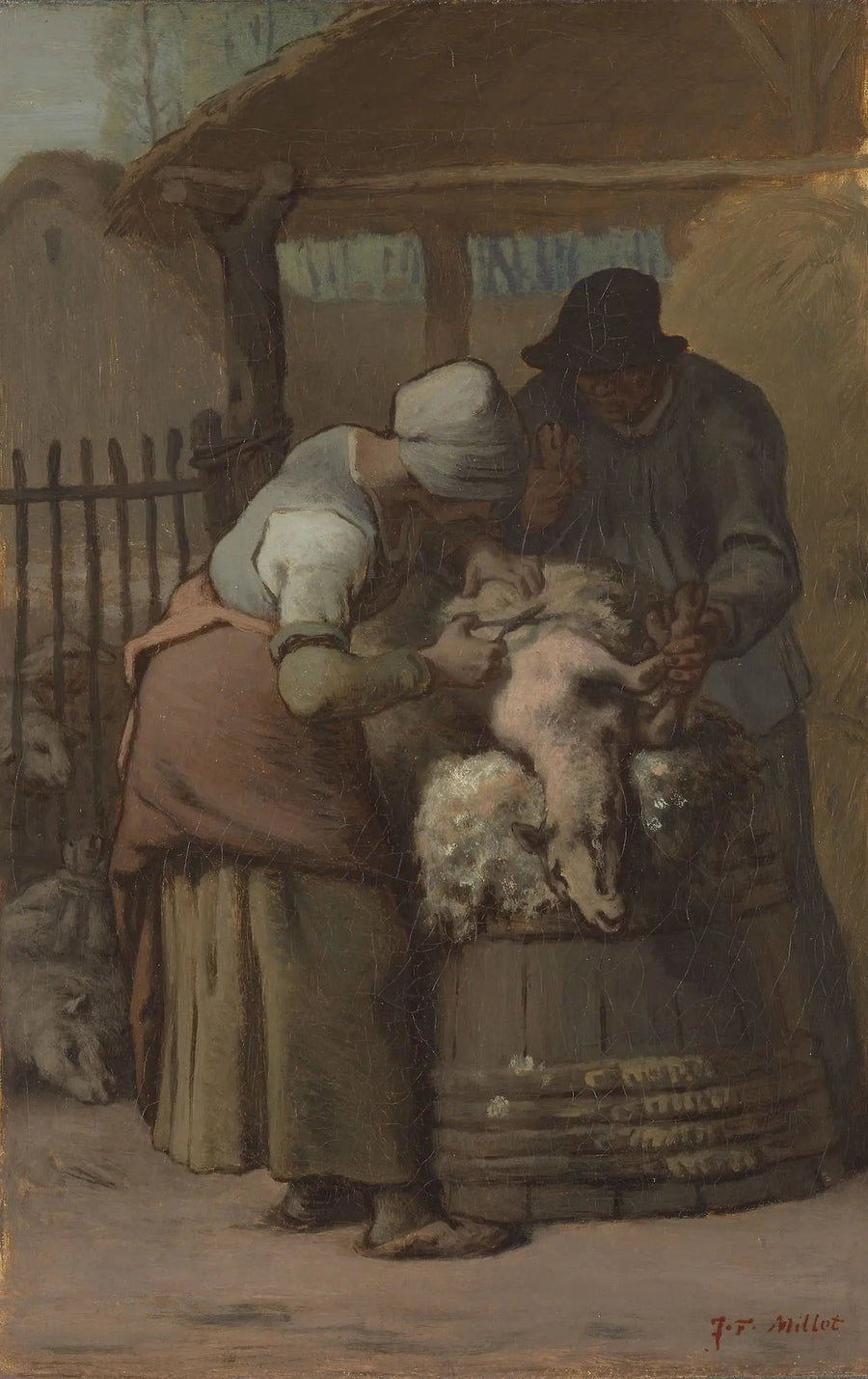Los esquiladores de ovejas - Jean-François Millet