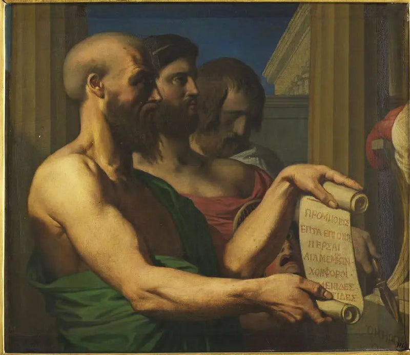 Los Trágicos griegos - Jean-Auguste-Dominique Ingres