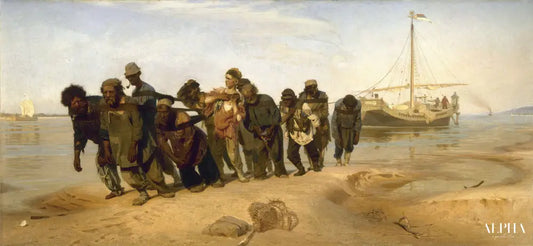 Les transporteurs de péniches sur la Volga - Ilya Repin - Reproductions de tableaux et peintures haut de gamme