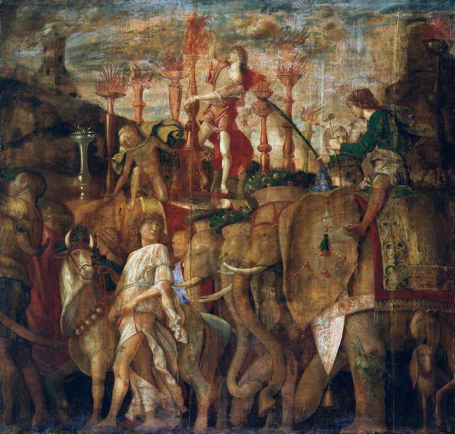 Los Triunfos de César: 5. Los Elefantes - Andrea Mantegna