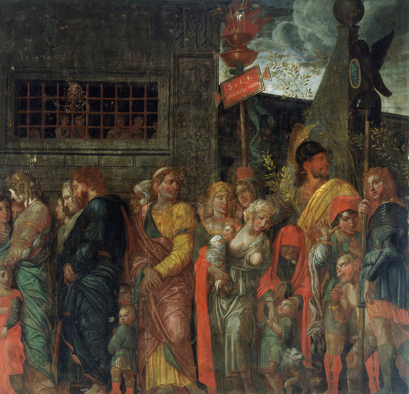 Los Triunfos de César: 7. Los Cautivos - Andrea Mantegna