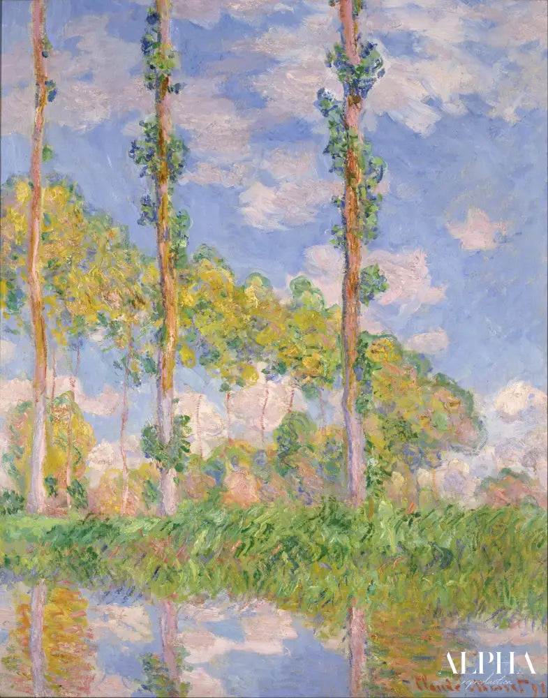 Les Trois Arbres, été - Claude Monet - Reproductions de tableaux et peintures haut de gamme