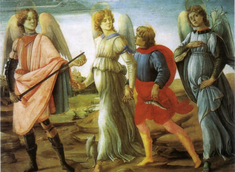 Los Tres Arcángeles con Tobías - Filippino Lippi