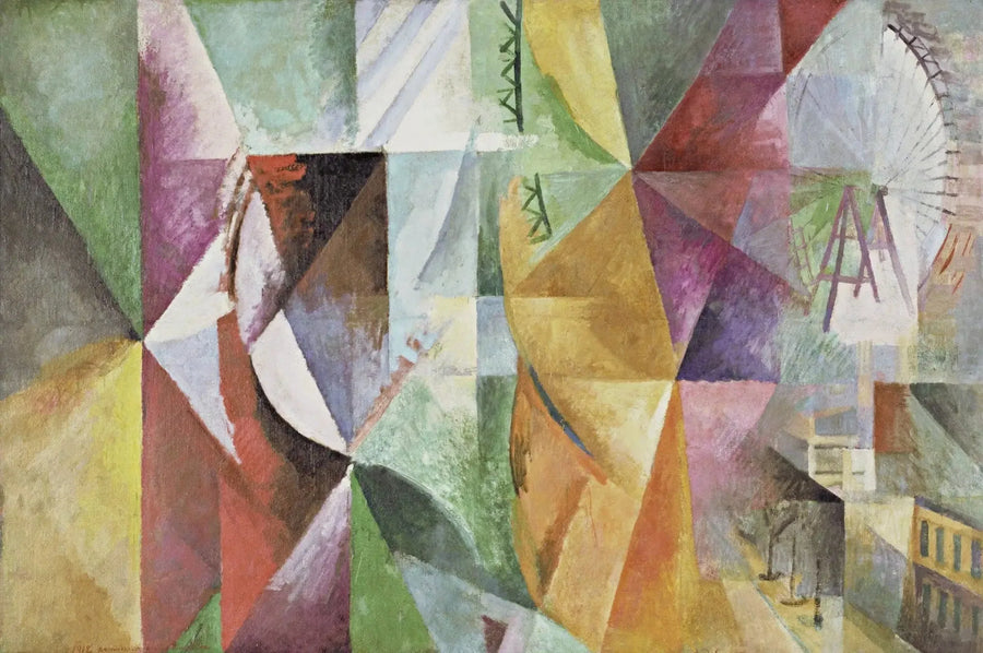 Las Tres Ventanas, la torre y la Rueda - Robert Delaunay