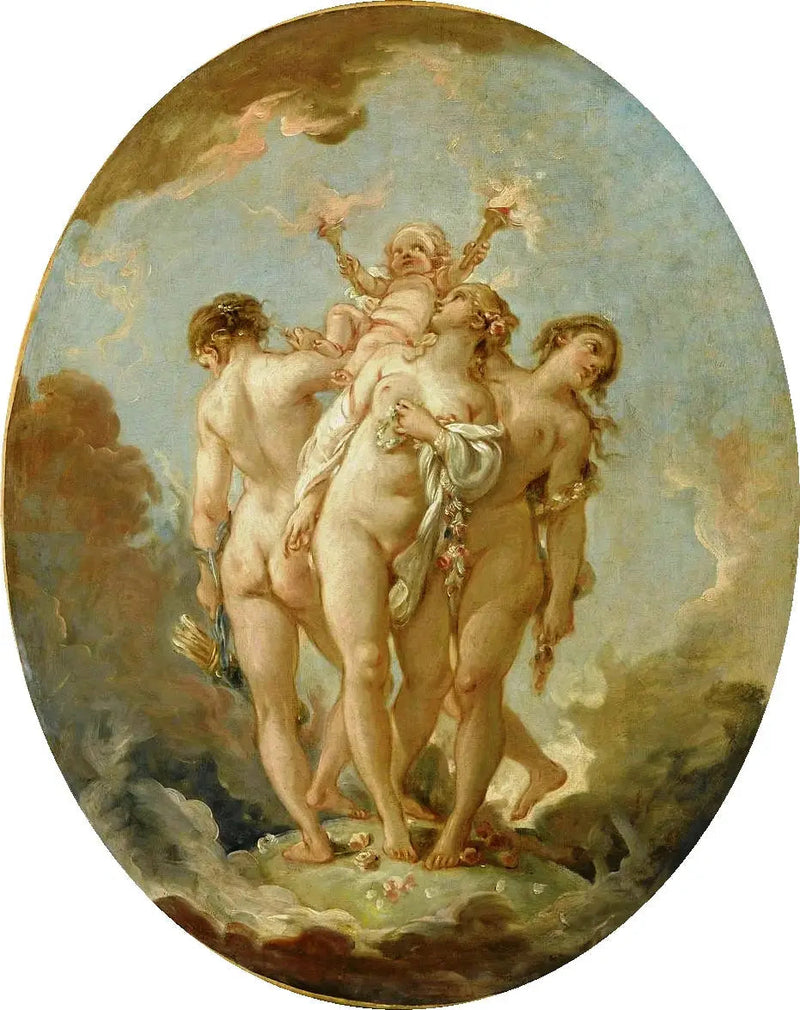 Las tres Gracias - François Boucher