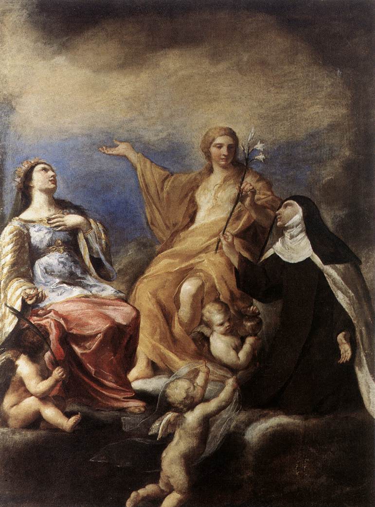 Les Trois Madeleines - Andrea Sacchi image 1 reproduction de peinture à l’huile