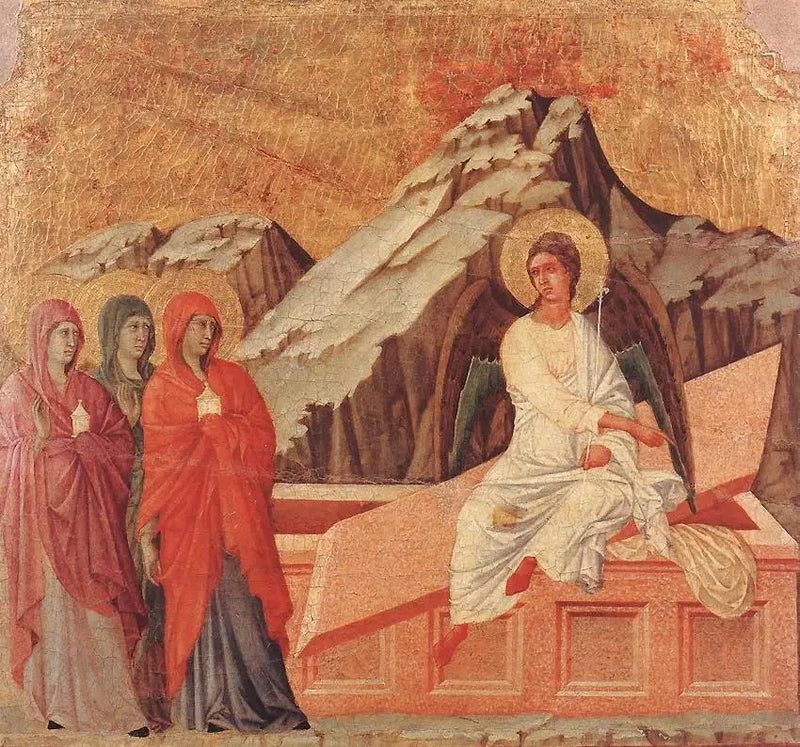 Las Tres María en la Tumba - Duccio di Buoninsegna