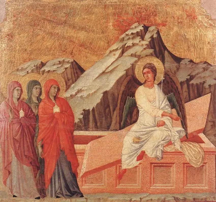 Las Tres María en la Tumba - Duccio di Buoninsegna