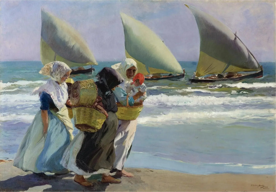 Las Tres Velas - Joaquín Sorolla