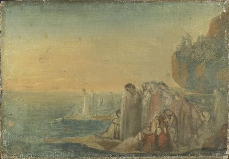 Las troyanas llorando la pérdida de Anquises - Théodore Chassériau