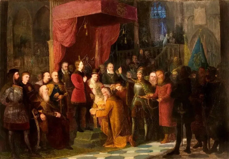 Los zares Chouïski llevados por Żółkiewski al Sejm de Varsovia ante Zygmunt III - Jan Matejko