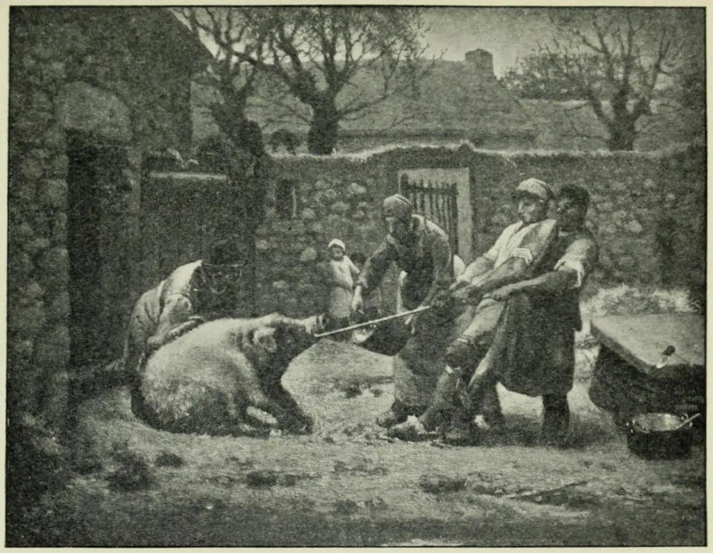 Los asesinos de cerdos - Jean-François Millet