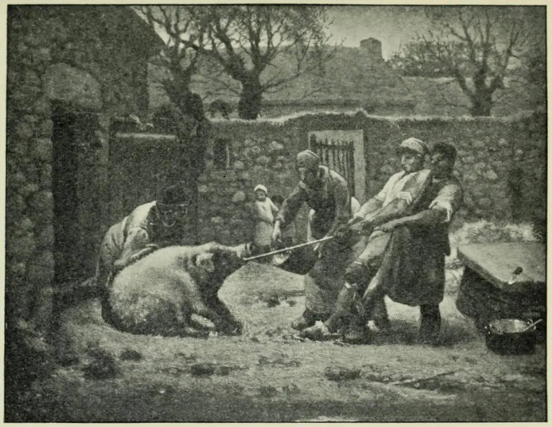 Los asesinos de cerdos - Jean-François Millet