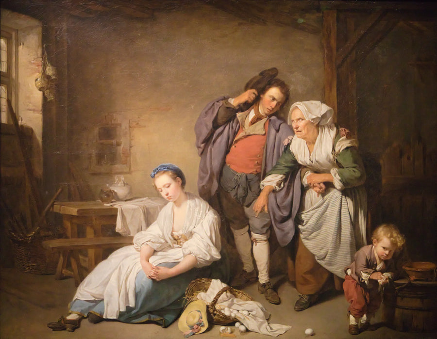 Los huevos rotos - Jean-Baptiste Greuze