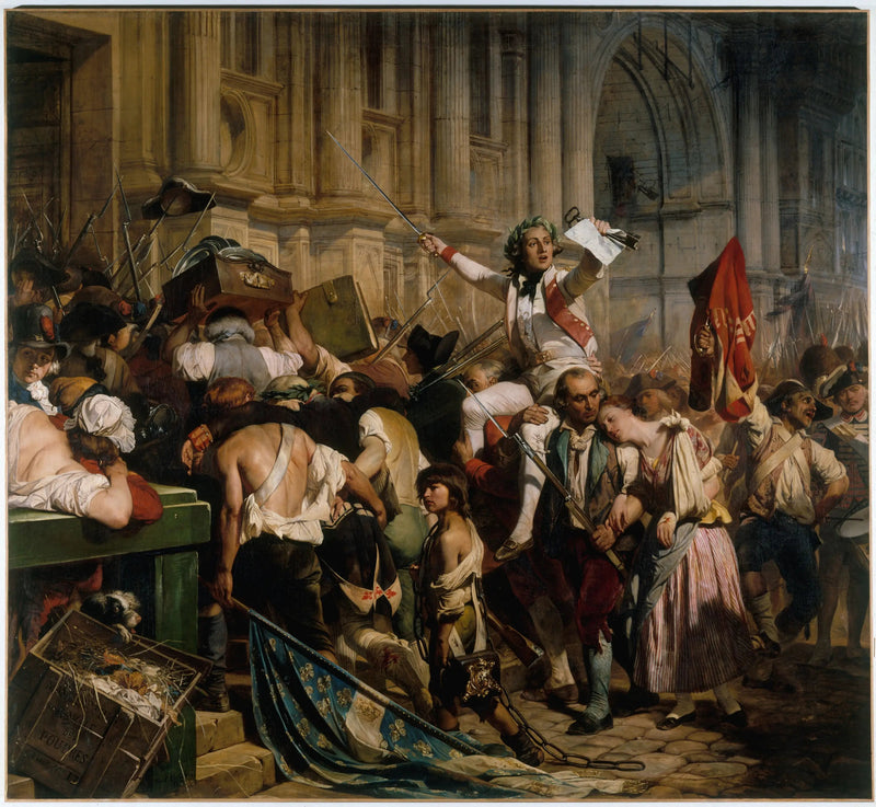 Los vencedores de la Bastilla frente al Ayuntamiento, el 14 de julio de 1789 - Paul Delaroche