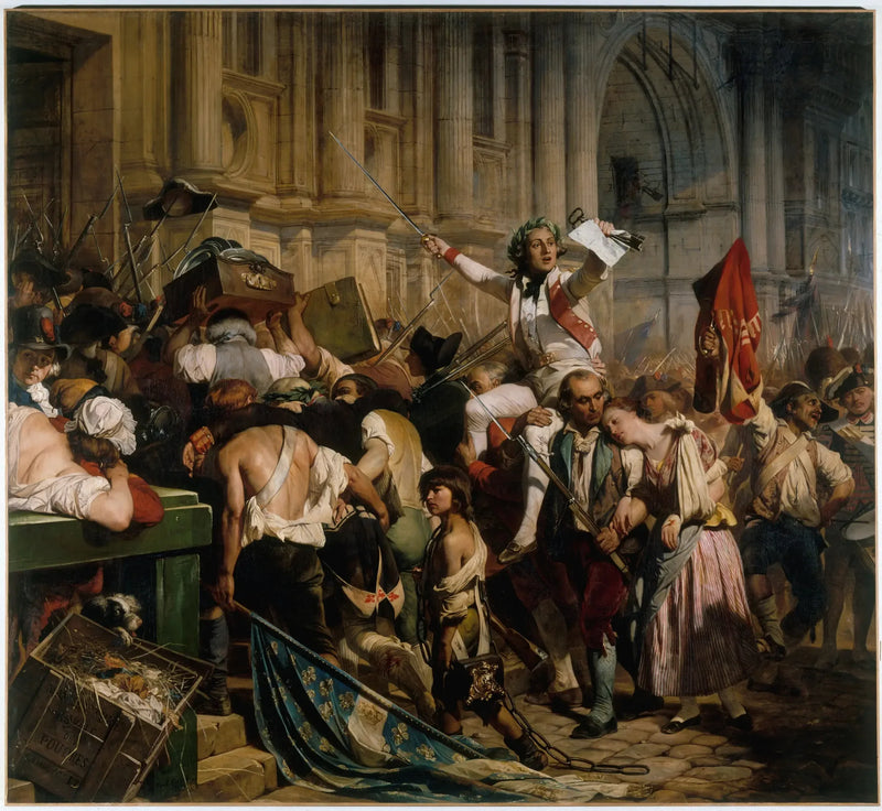 Los vencedores de la Bastilla frente al Ayuntamiento, el 14 de julio de 1789 - Paul Delaroche