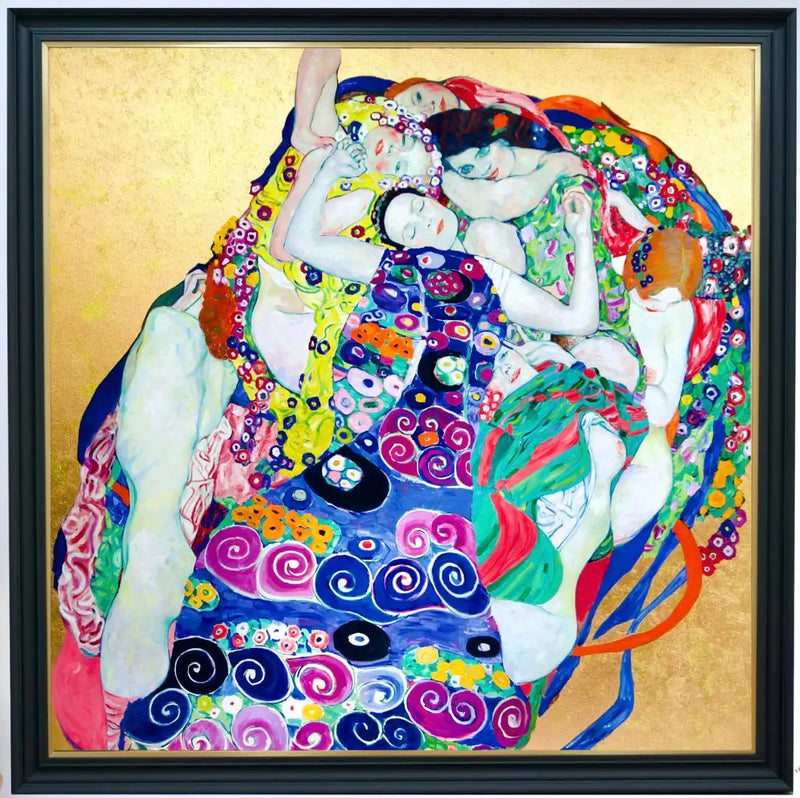 Las Vírgenes – Una Obra Reimaginada de Gustav Klimt por Master Apollon | 200 x 200 cm