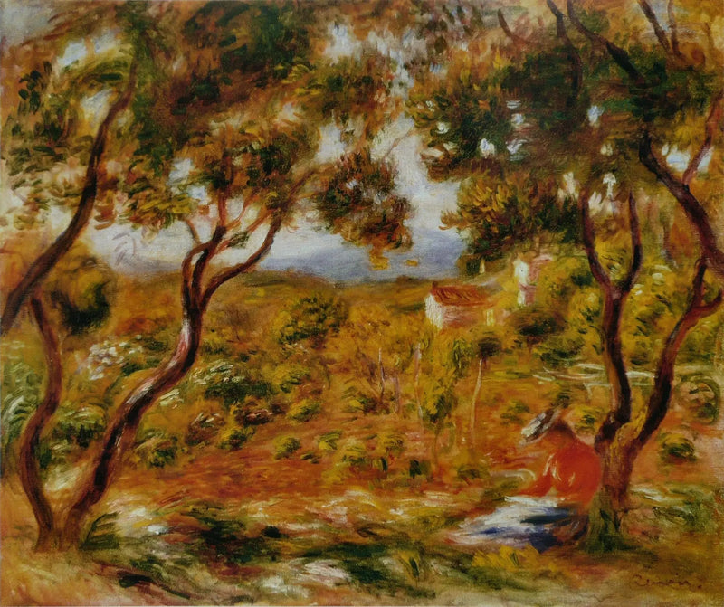 Las Vides en Cagnes - Pierre-Auguste Renoir