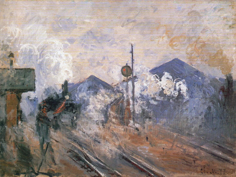 Las Vías a la salida de la estación Saint-Lazare - Claude Monet