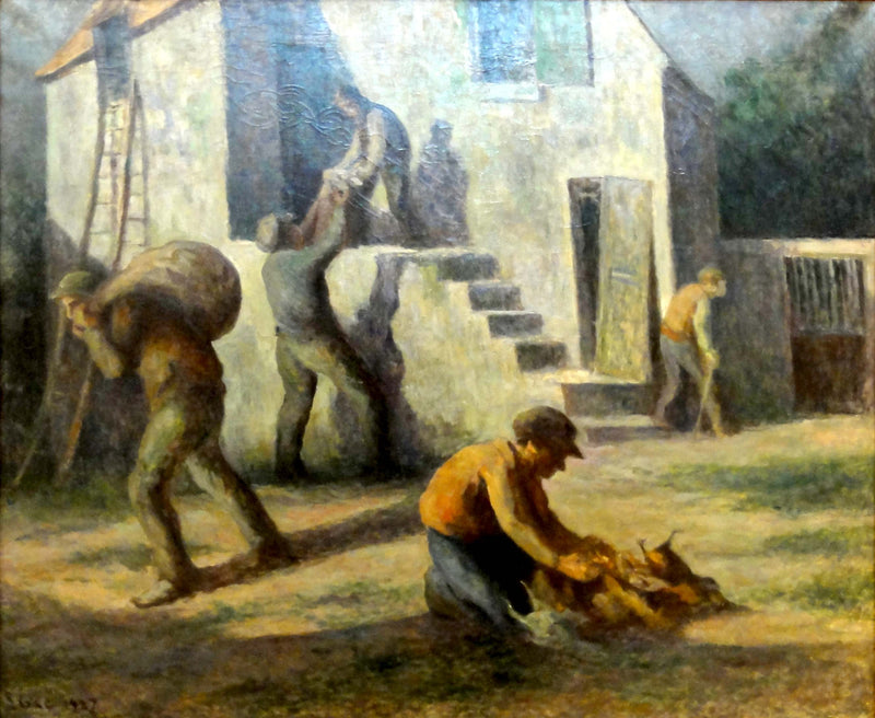 Los ladrones de pollo - Maximilien Luce