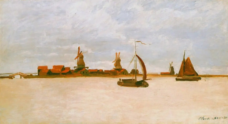 Los Voorzaan y los Westerhem - Claude Monet