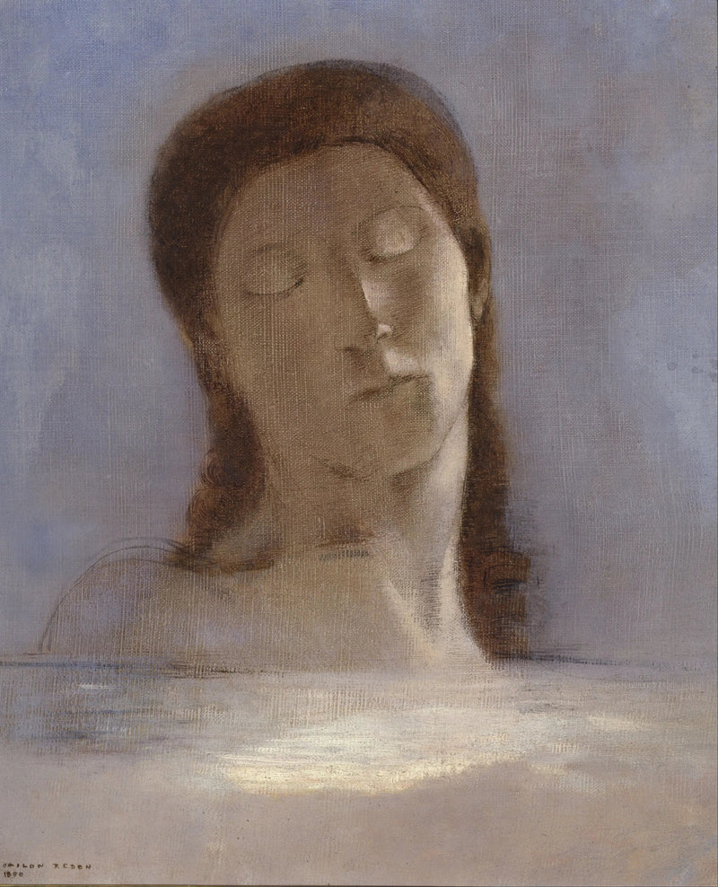 Los ojos cerrados - Odilon Redon