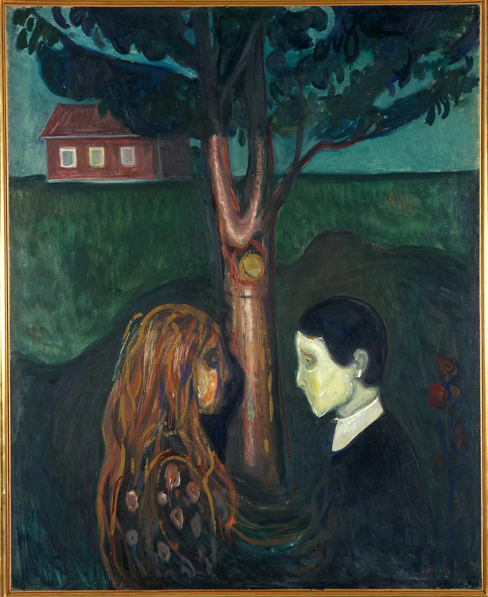 Reproduction du tableau « Les Yeux dans les yeux - Edvard Munch » par Alpha Reproduction en peinture à l’huile