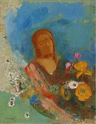 Los ojos cerrados - Odilon Redon