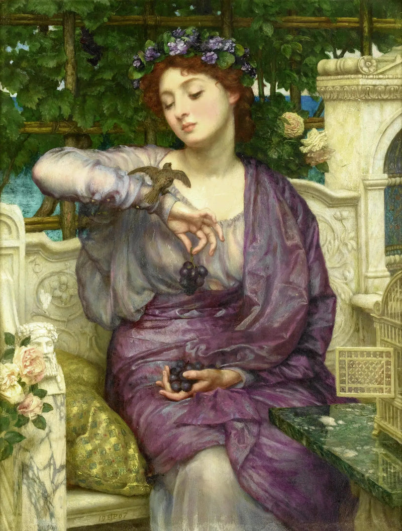 Lesbia y su gorrión - Edward Poynter