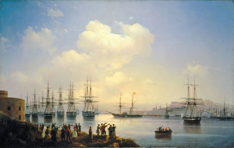 El escuadrón ruso en las carreteras de Sebastopol - Iván Aivazovski