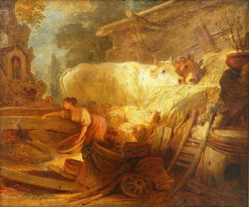 La Establo - Jean-Honoré Fragonard