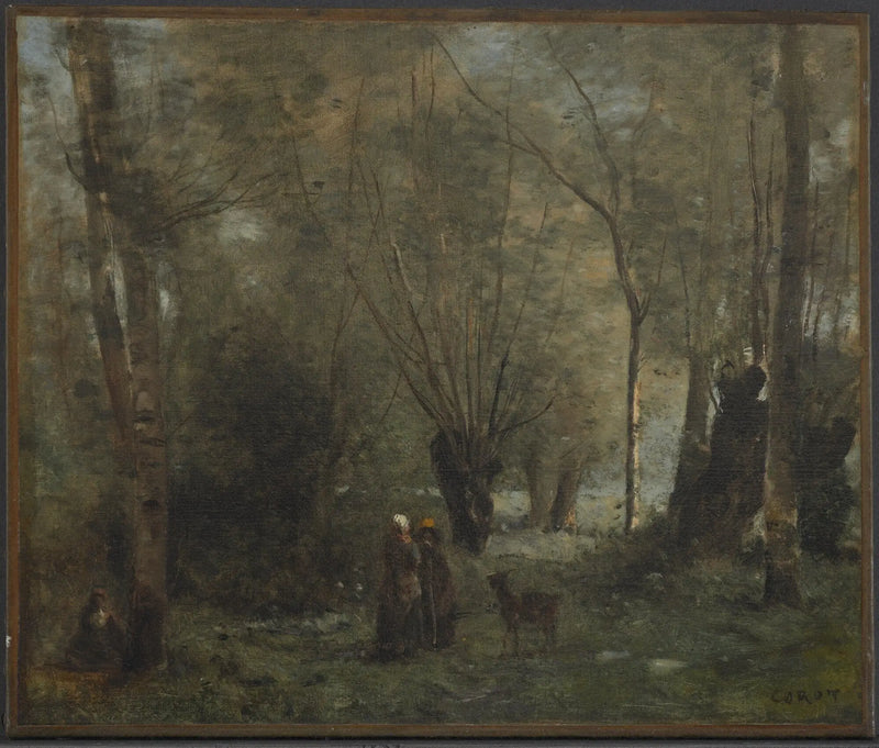 El estanque - Jean-Baptiste Camille Corot