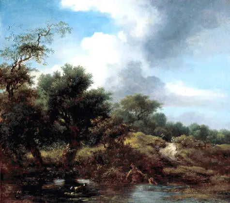 El estanque - Jean-Honoré Fragonard