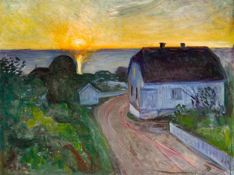 Amanecer en Åsgårdstrand - Edvard Munch