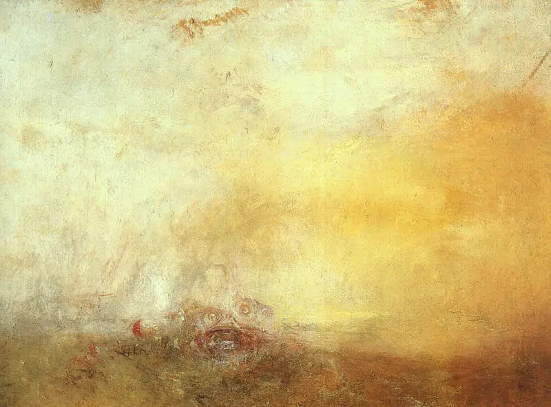 Amanecer con monstruos marinos - J. M. W. Turner