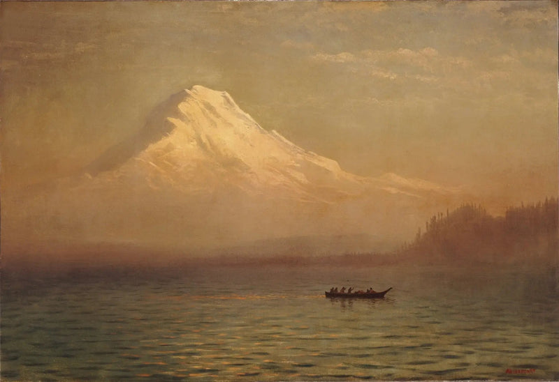 Amanecer sobre el monte Tacoma - Albert Bierstadt