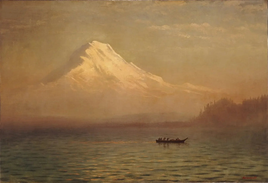 Amanecer sobre el monte Tacoma - Albert Bierstadt